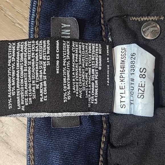 EUC Kut From the Kloth Jeans Women's Toothpick Skinny Mid Rise Dark Wash sz 8S - Picture 8 of 13